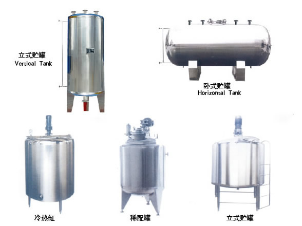 不锈钢贮罐,配制罐